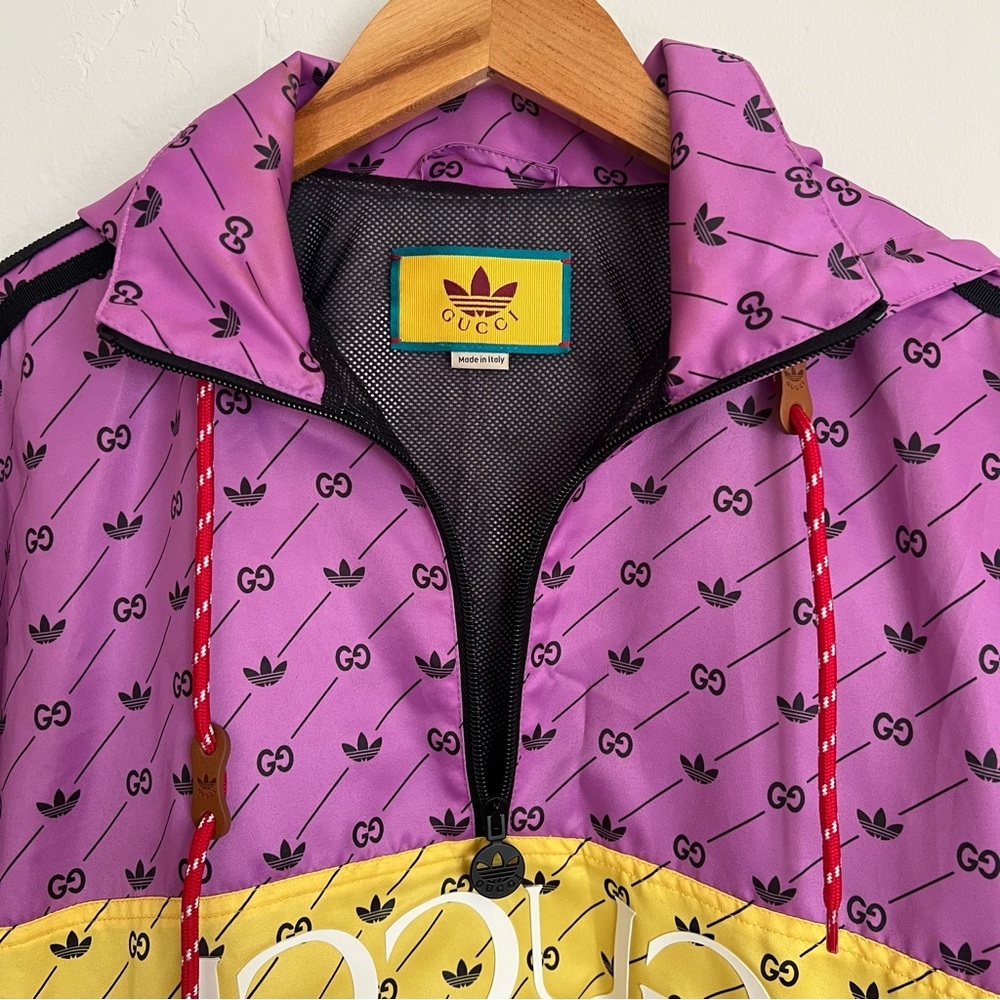 NWOT Gucci x Adidas Trefoil Bomber Jacket - Picture 5 of 10
